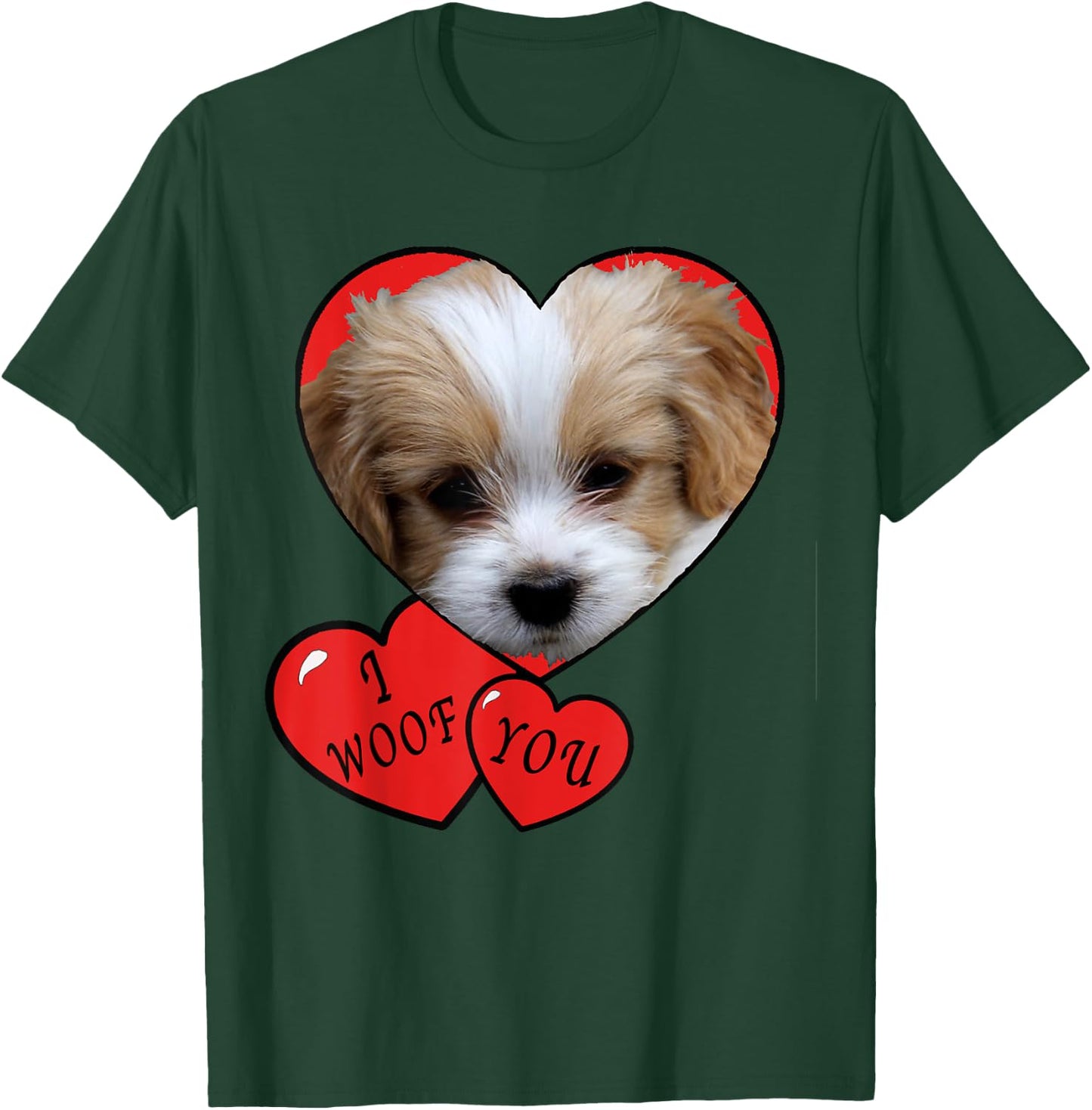 Puppy for Kids, I Woof You Cute I love puppies T-Shirt - T-Shirt | Forest