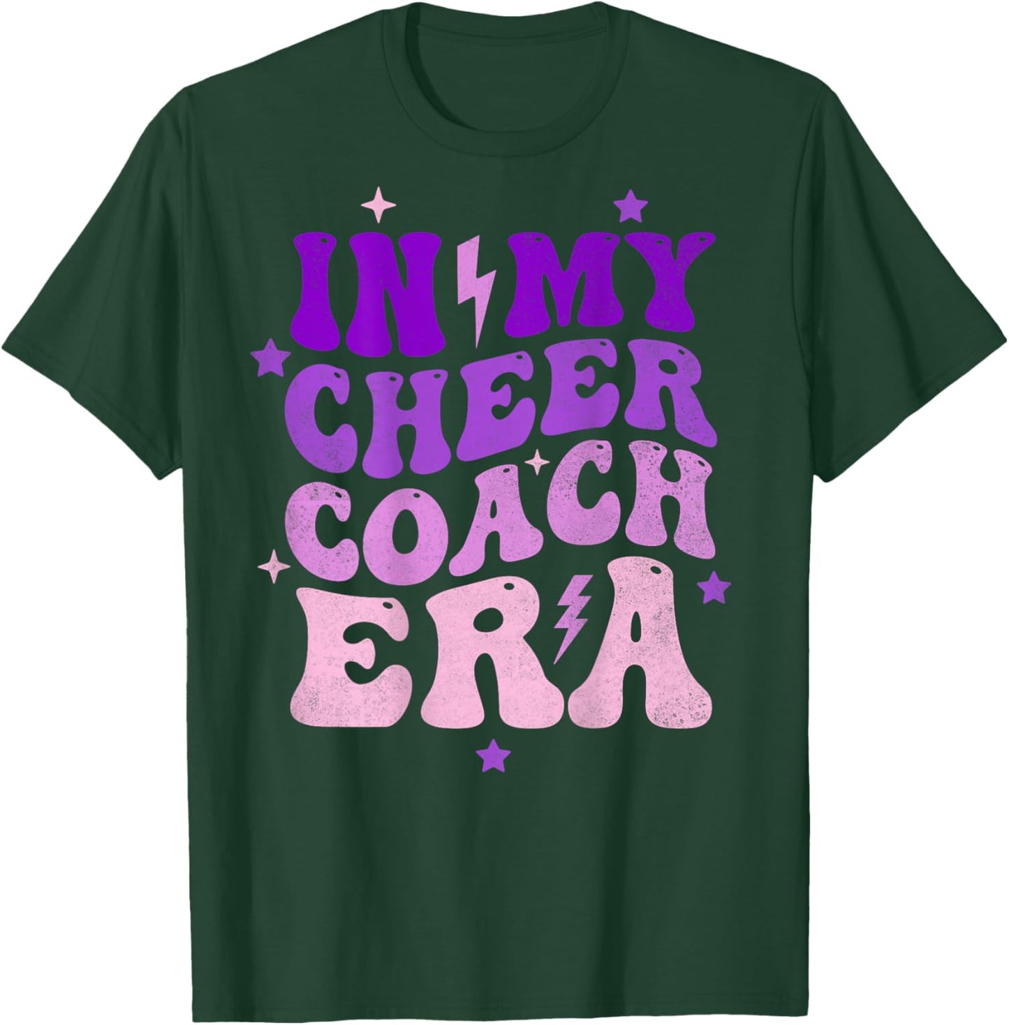 In My Cheer Coach Era (on back) T-Shirt - T-Shirt | Forest