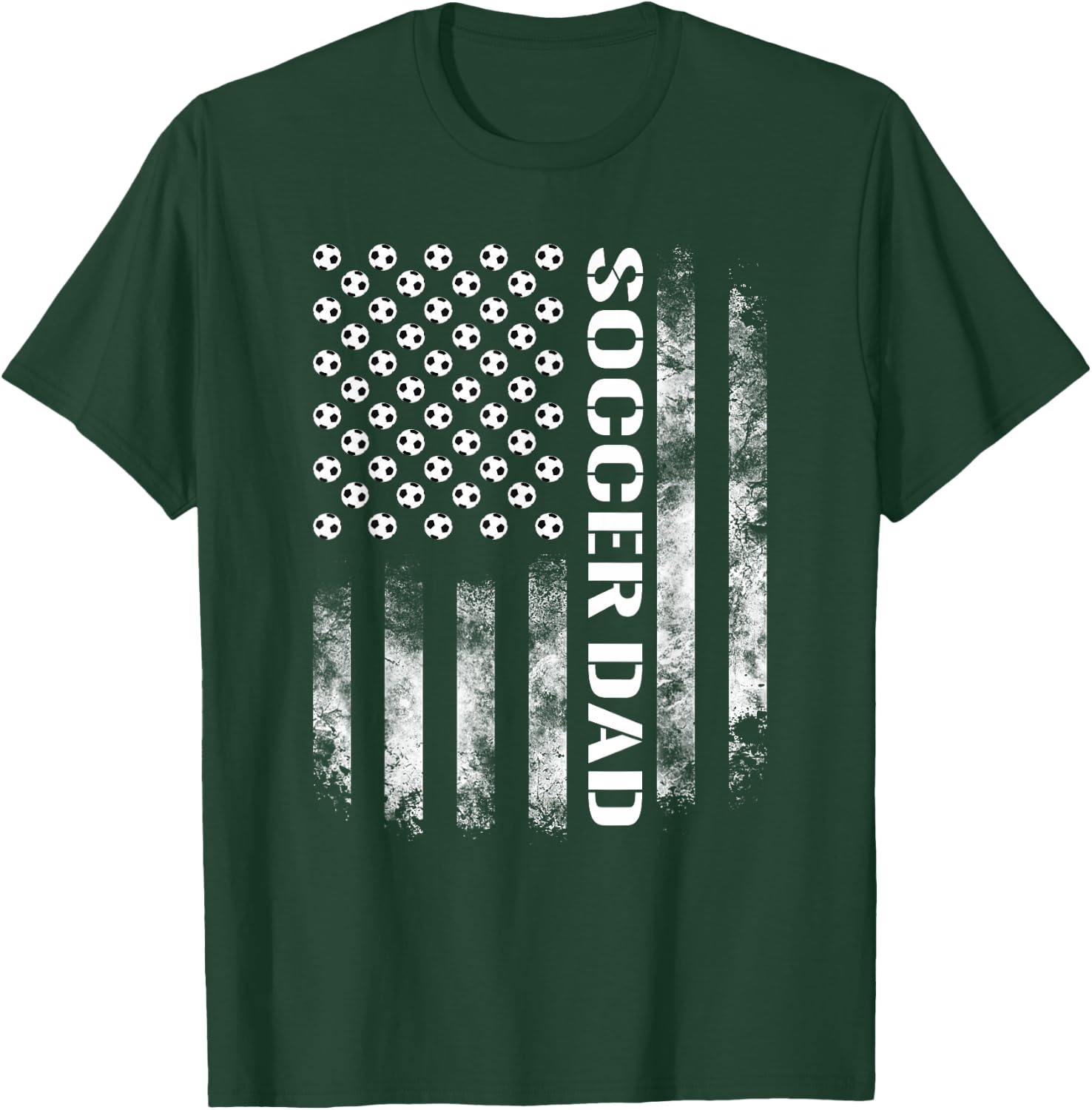 Soccer Dad Funny USA Flag T-Shirt - T-Shirt | Forest
