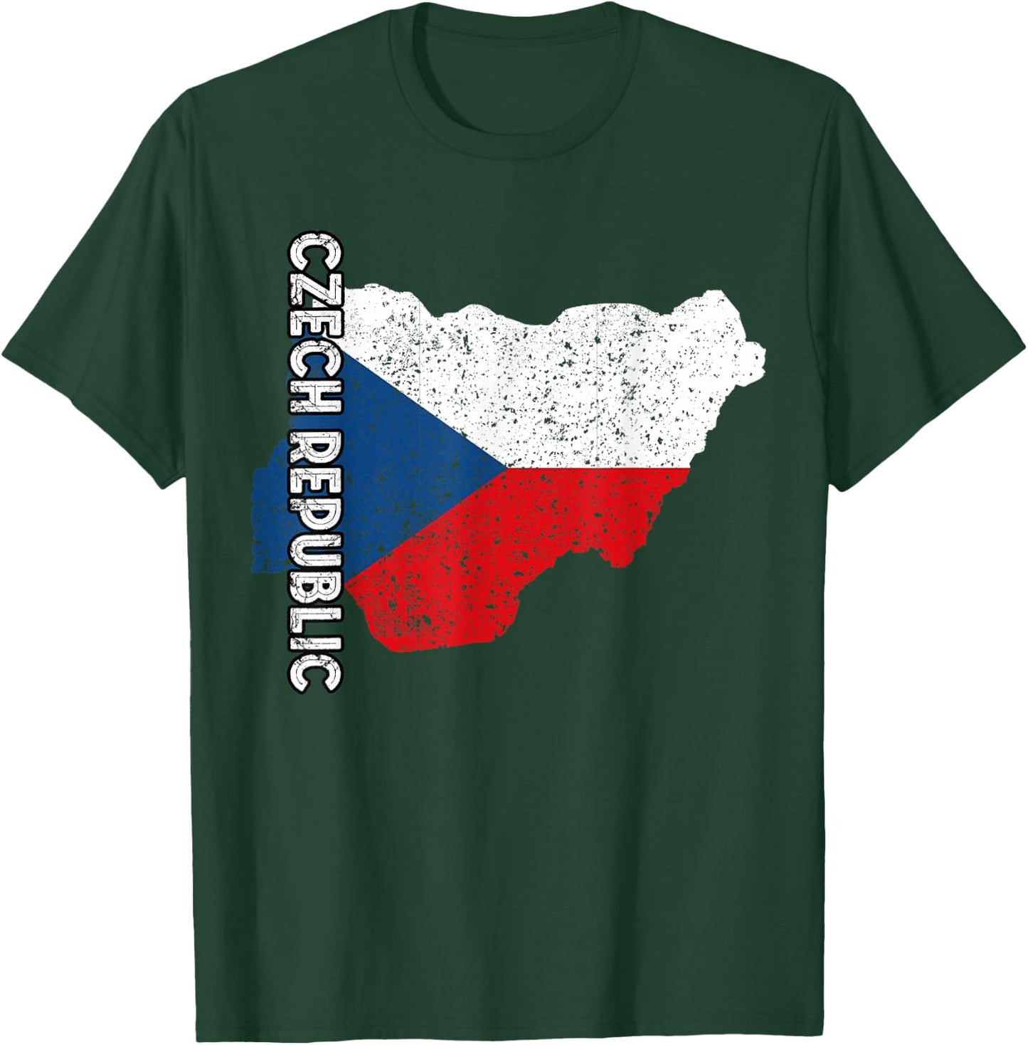 Czech Republic Map Czech Pride Czech Flag Czech Roots T-Shirt - T-Shirt | Forest