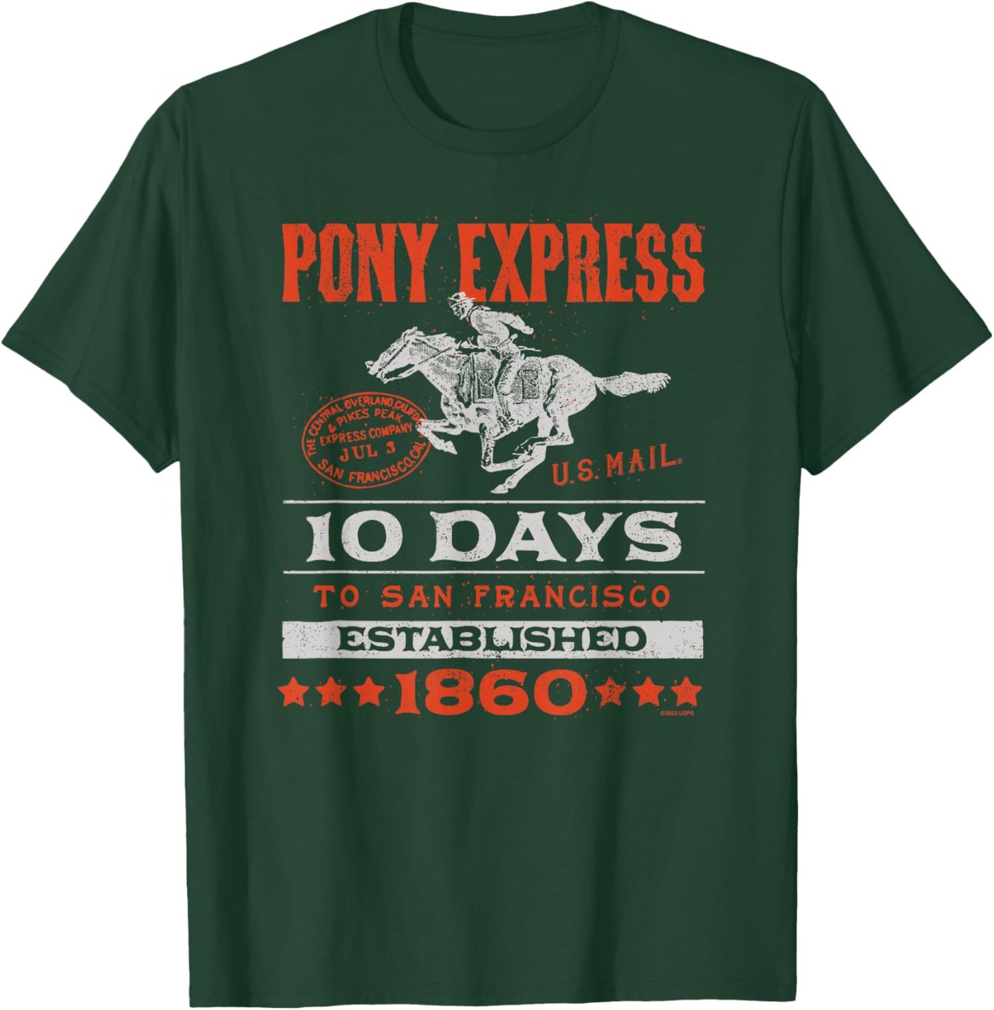 USPS - USPS 10 Days T-Shirt - T-Shirt | Forest