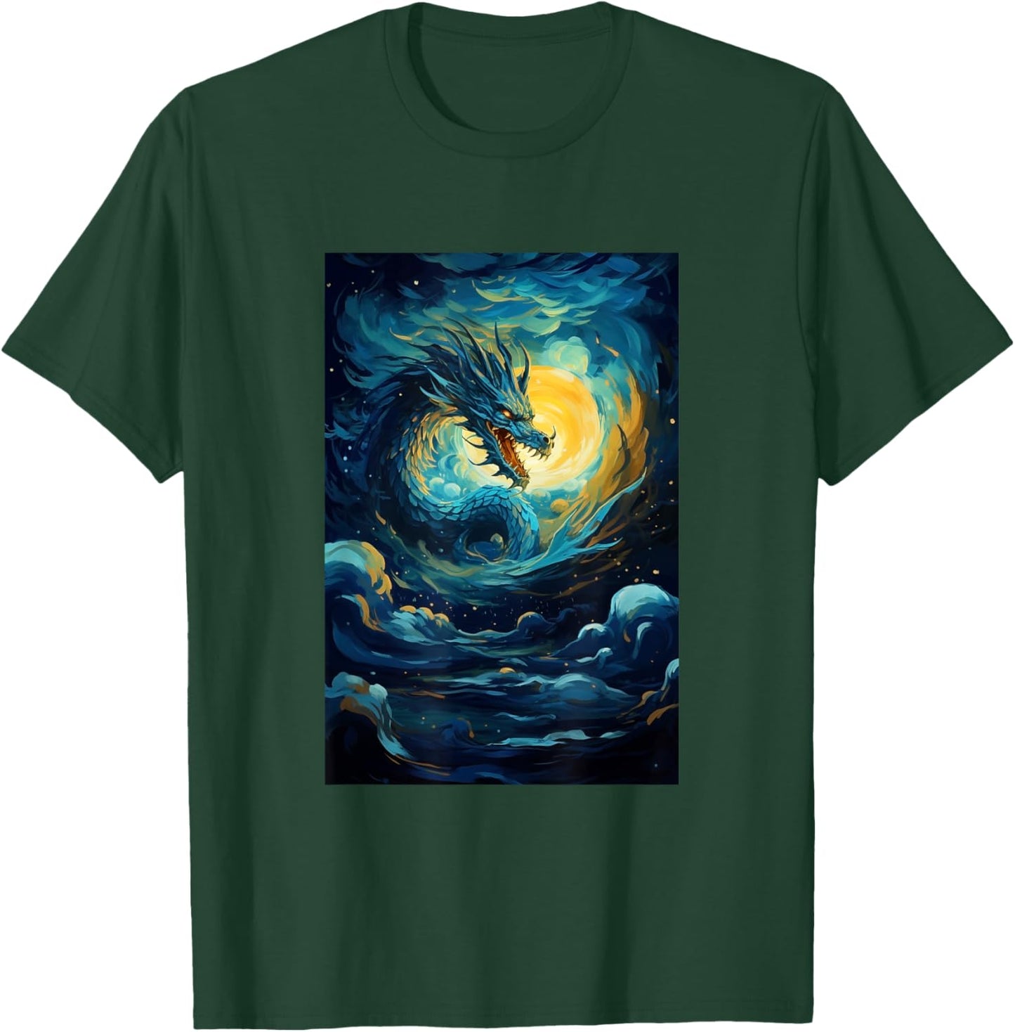 Dragon Fantasy Medieval T-Shirt - T-Shirt | Forest