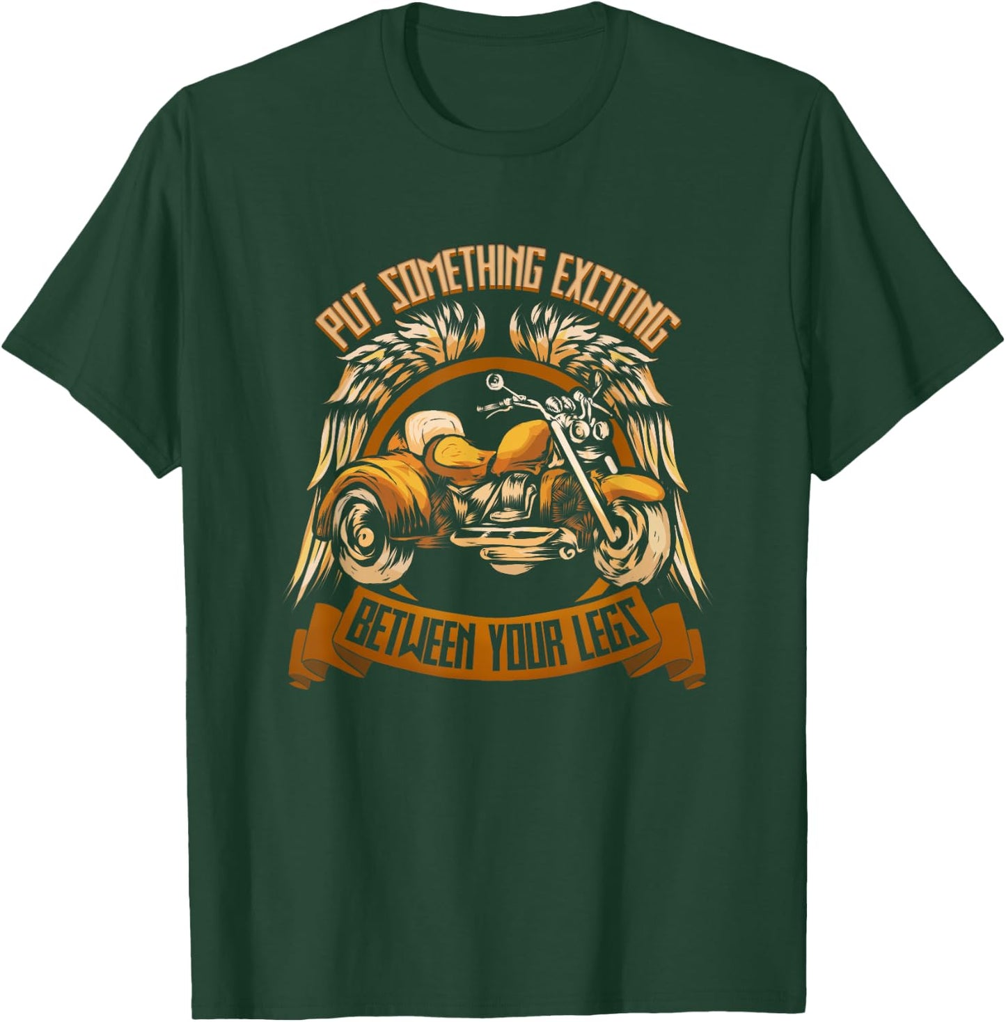 Motorcycle Trike Motortrike Three Wheeler Biker Wings Gift T-Shirt - T-Shirt | Forest