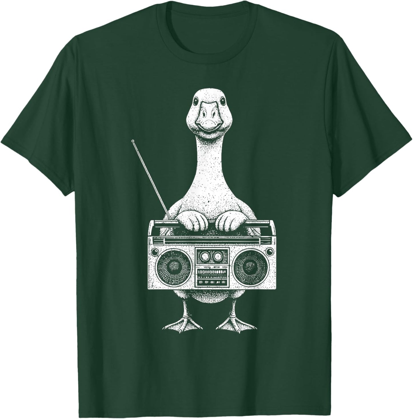Goose Boombox Goose Box Radio CD Player Cassette Audio T-Shirt - T-Shirt | Forest