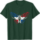 Dominican Republic Pride Butterfly Dominican Flag Vintage T-Shirt - T-Shirt | Forest