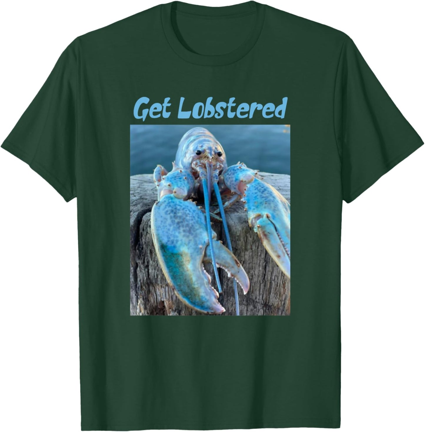 Funny Jumpscare Lobster Meme Blue Crustacean T-Shirt - T-Shirt | Forest