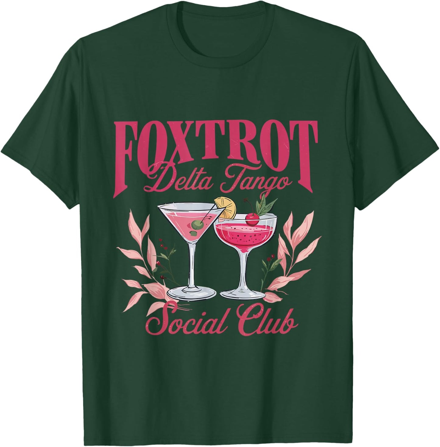 Foxtrot Delta Tango Social Club T-Shirt - T-Shirt | Forest