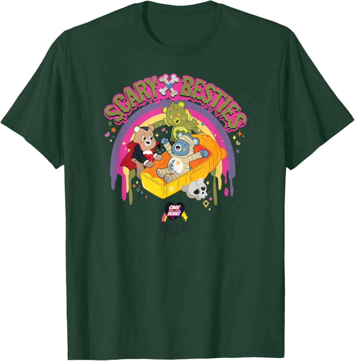Care Bears x Universal Monsters Scary Besties T-Shirt - T-Shirt | Forest