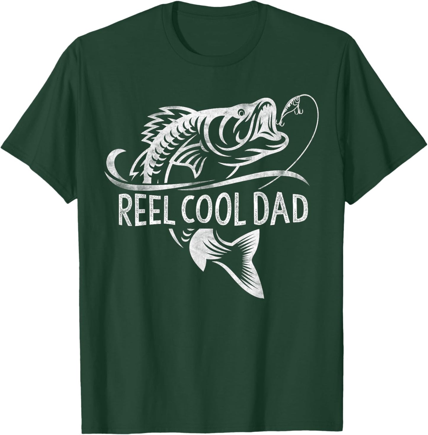 Reel Cool Dad Fishing Gifts Dad Father's Day T-Shirt - T-Shirt | Forest