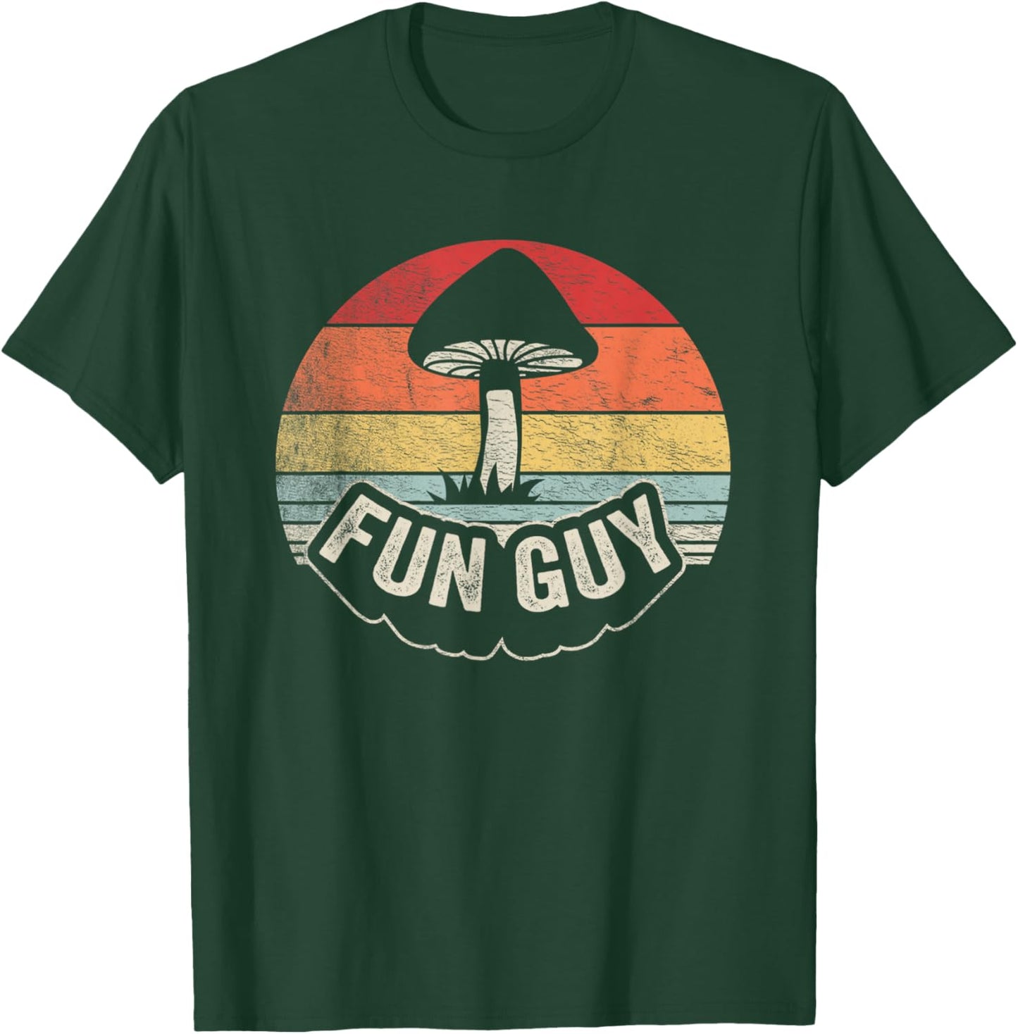 Vintage Funguy Fungi Funny Mushroom Fungi Shirt Fun Guy T-Shirt - T-Shirt | Forest