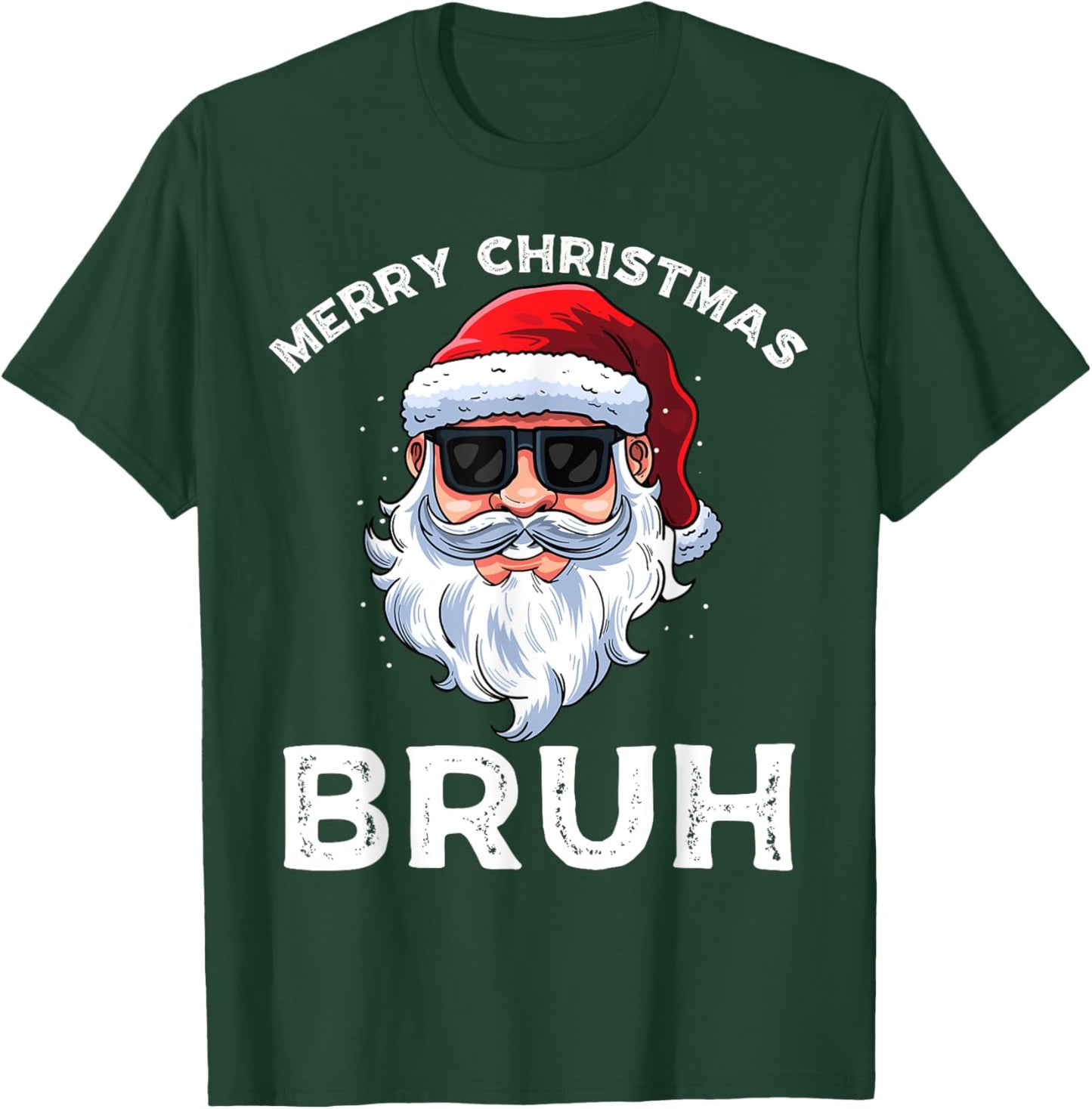 Merry Christmas Bruh Meme Funny Saying for Brother Boys Men T-Shirt - T-Shirt | Forest