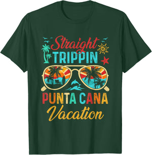 Straight Trippin Punta Cana Vacation Matching Family Group T-Shirt - T-Shirt | Forest