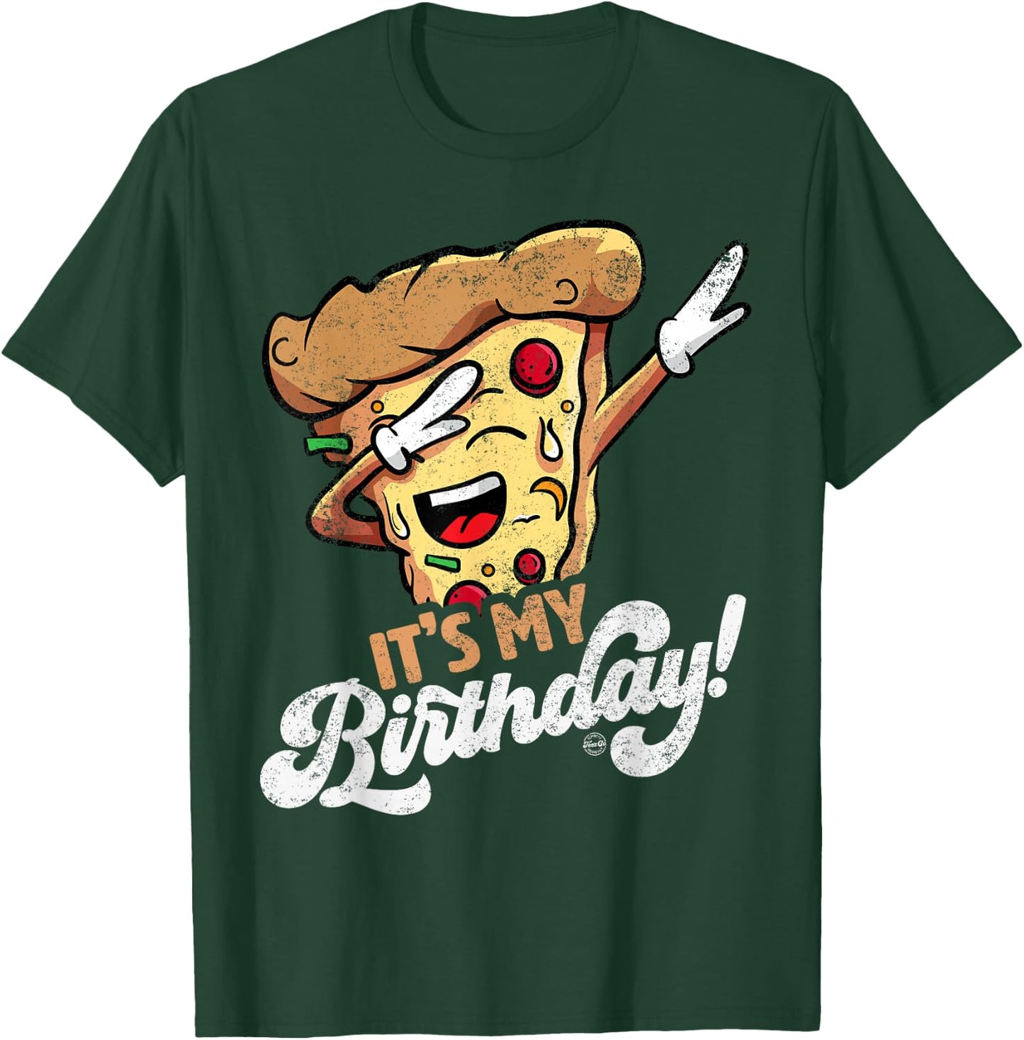 It's My Birthday Cool Graphic Dabbing Pizza Gift Bday Party T-Shirt - T-Shirt | Forest