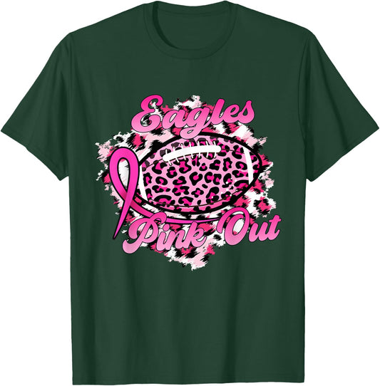 In October We Wear Pink Eagles Pink Out T-Shirt - T-Shirt | Forest