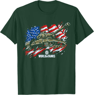 World of Tanks Veterans Day Collection (T26E3 Eagle 7) T-Shirt - T-Shirt | Forest