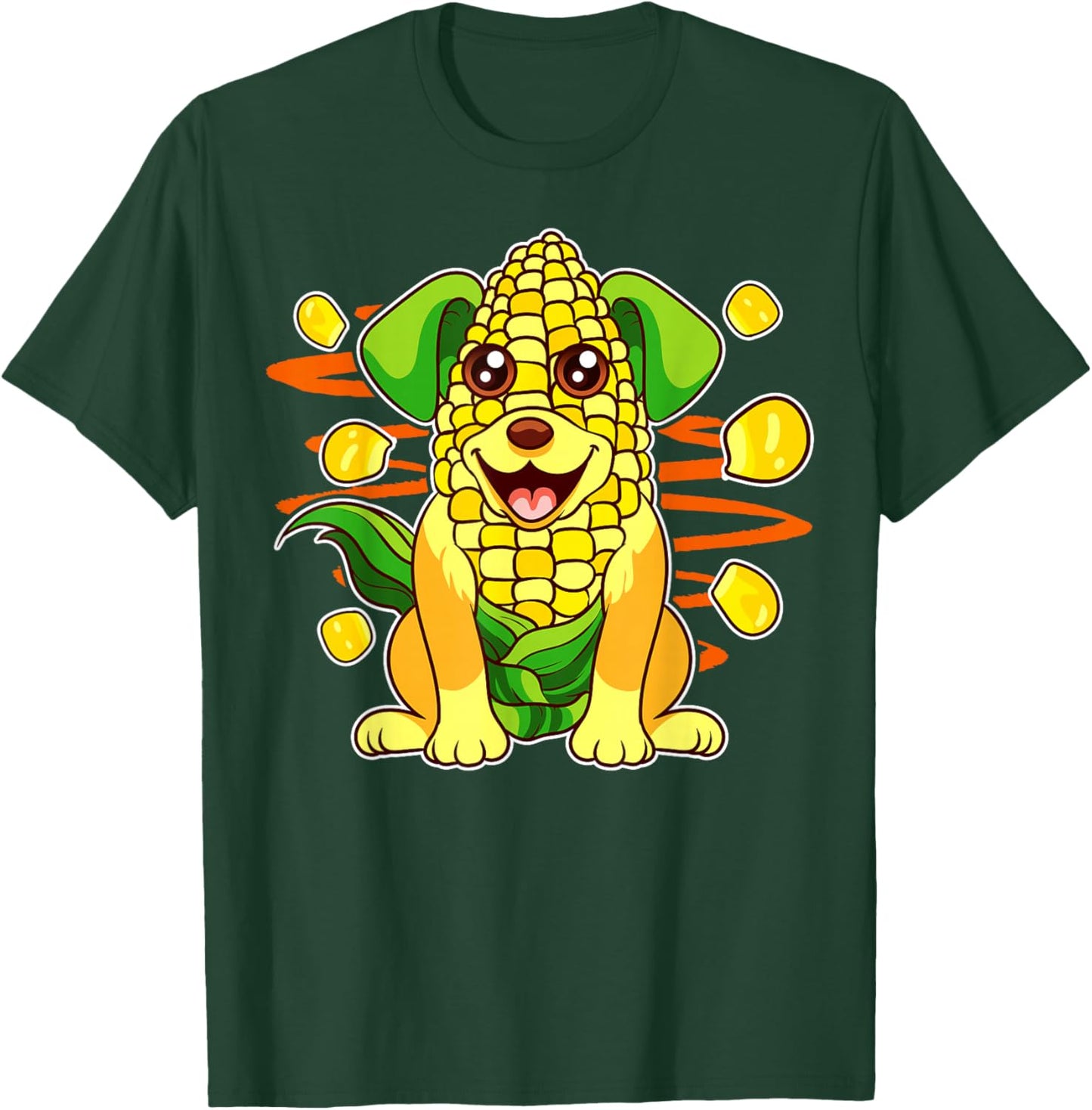 Funny Cute Corndog Lover Corn Dog Food Puppy Farmer Pun T-Shirt - T-Shirt | Forest