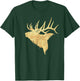 Topographical Bull Elk Topo Map Vintage T-Shirt - T-Shirt | Forest