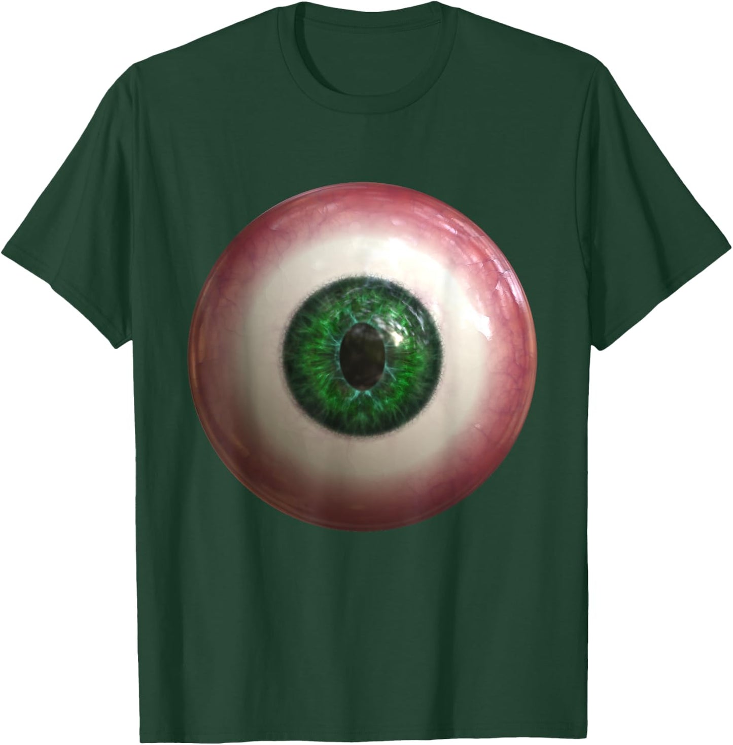 Big Green Eyeball Creepy Funny Lazy Easy Halloween Costume T-Shirt - T-Shirt | Forest