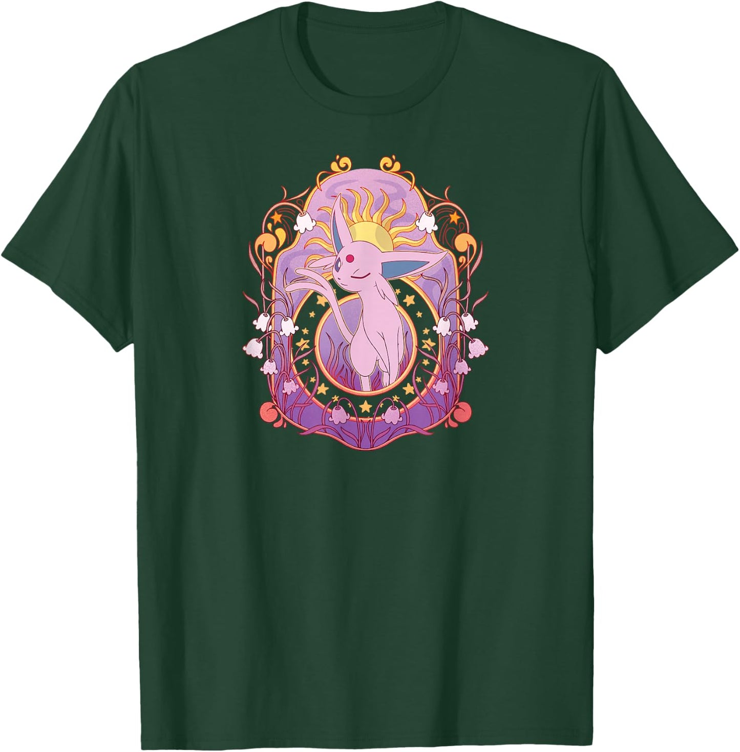 Pokémon - Espeon Eeveelutions Psychic Type T-Shirt - T-Shirt | Forest