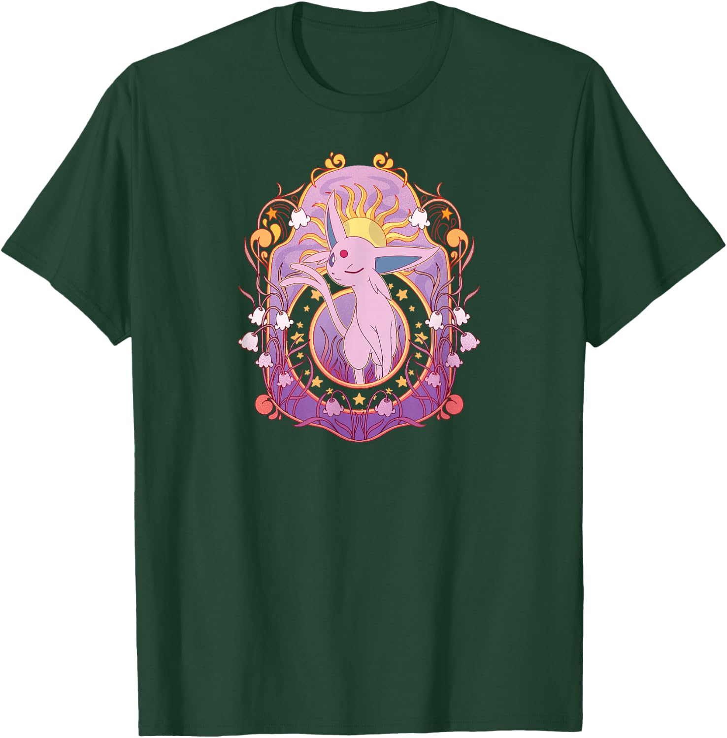 Pokémon - Espeon Eeveelutions Psychic Type T-Shirt - T-Shirt | Forest