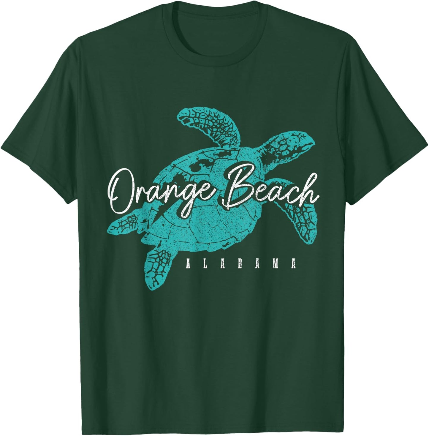 Orange Beach Alabama AL Sea Turtle Holiday Souvenir T-Shirt - T-Shirt | Forest