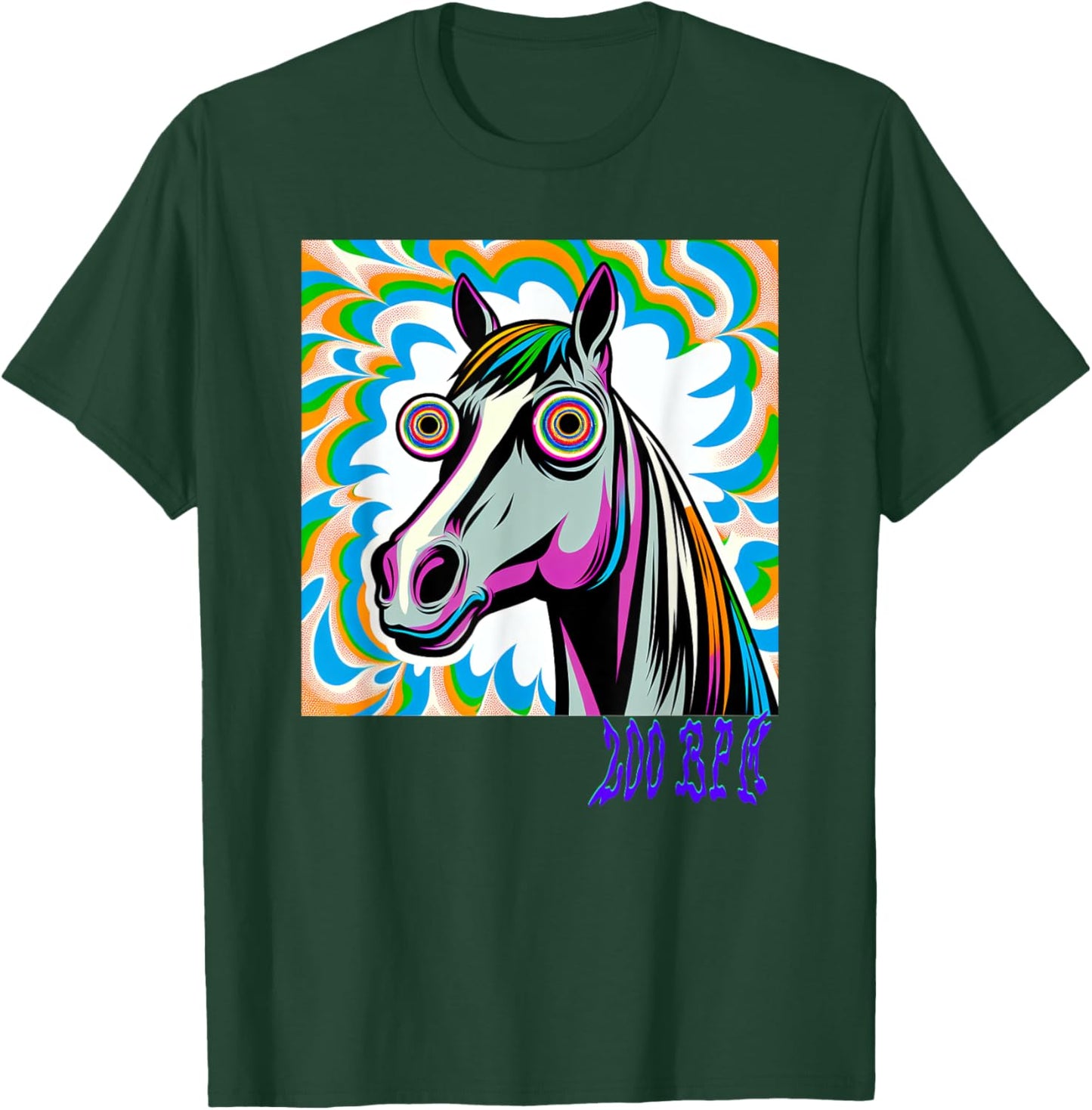 Techno Uptempo Horse 200 BPM T-Shirt - T-Shirt | Forest