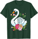 Cool Swan Girls Swans Floral Waterfowl Bird Flower T-Shirt - T-Shirt | Forest
