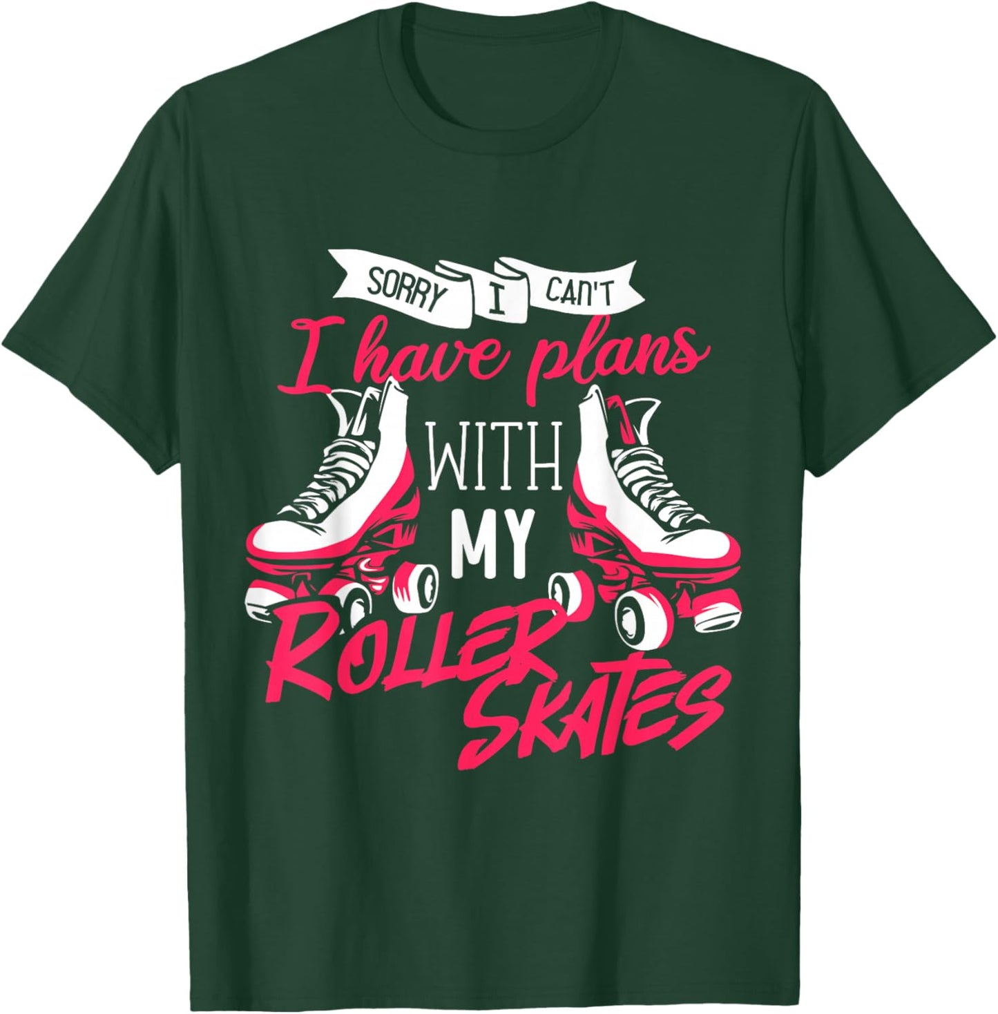 Skater Rollerblades Roller Skating Girl Design T-Shirt - T-Shirt | Forest