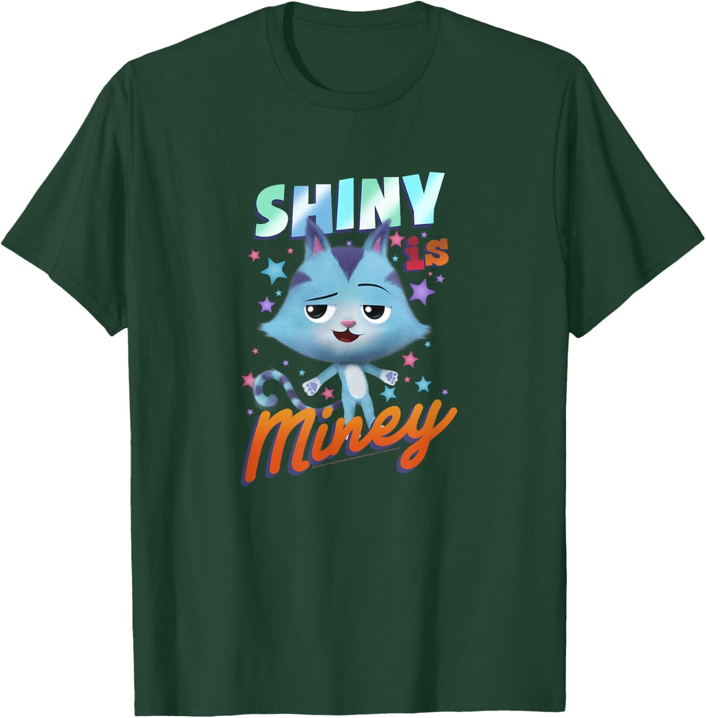 Gabby's Dollhouse Catrat Shiny is Miney Portrait T-Shirt - T-Shirt | Forest