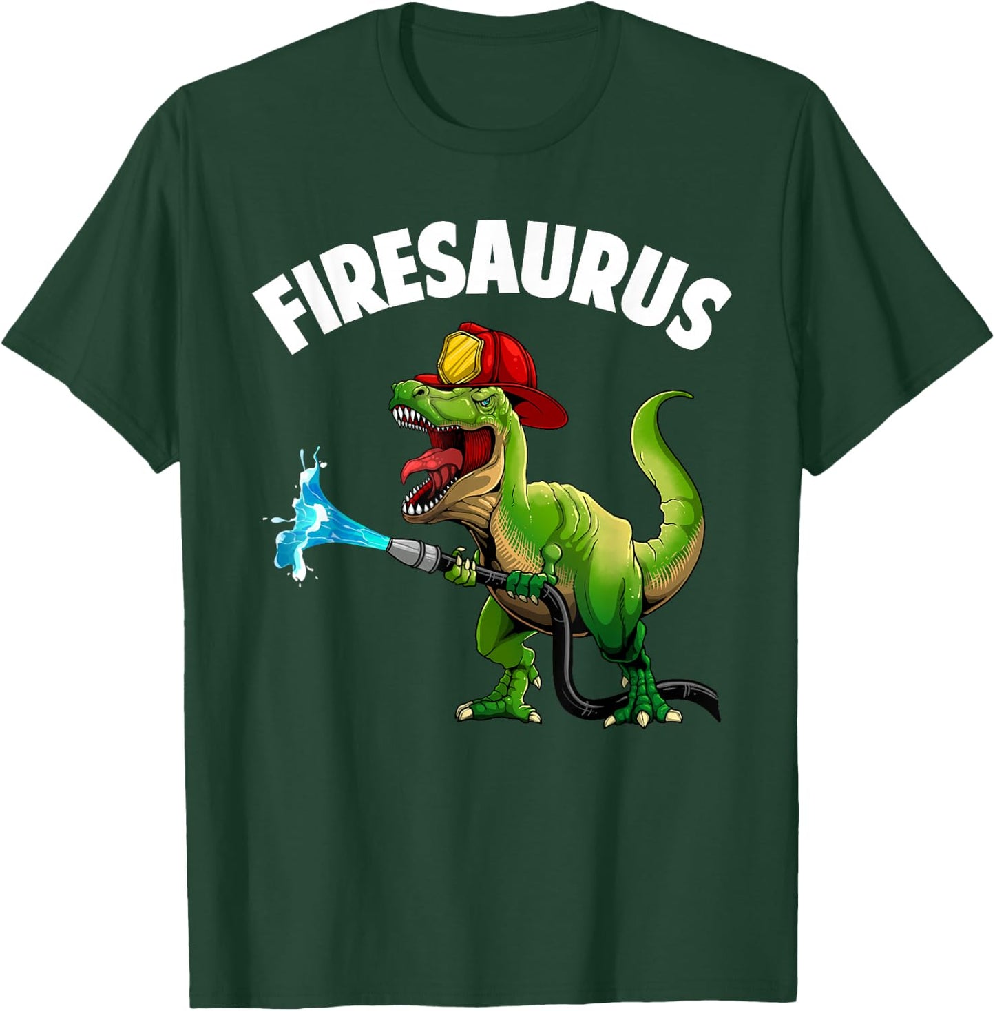 Future Firefighter Art for Boys Kids Fire Department Fireman T-Shirt - T-Shirt | Forest