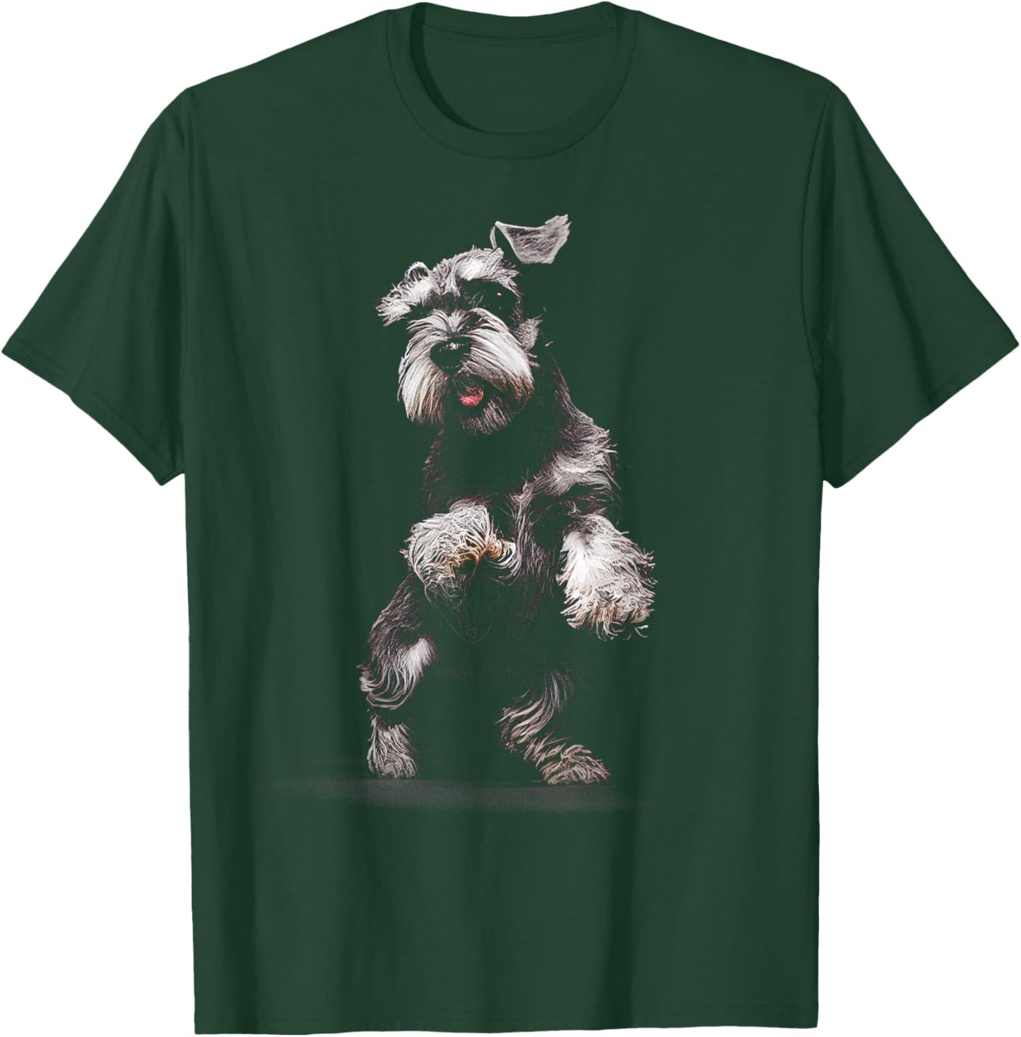 Miniature Schnauzer Dog Art Miniature Schnauzer T-Shirt - T-Shirt | Forest