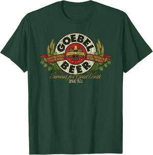 Vintage Funny Classic Beer Retro Goebel Drinking Lover T-Shirt - T-Shirt | Forest