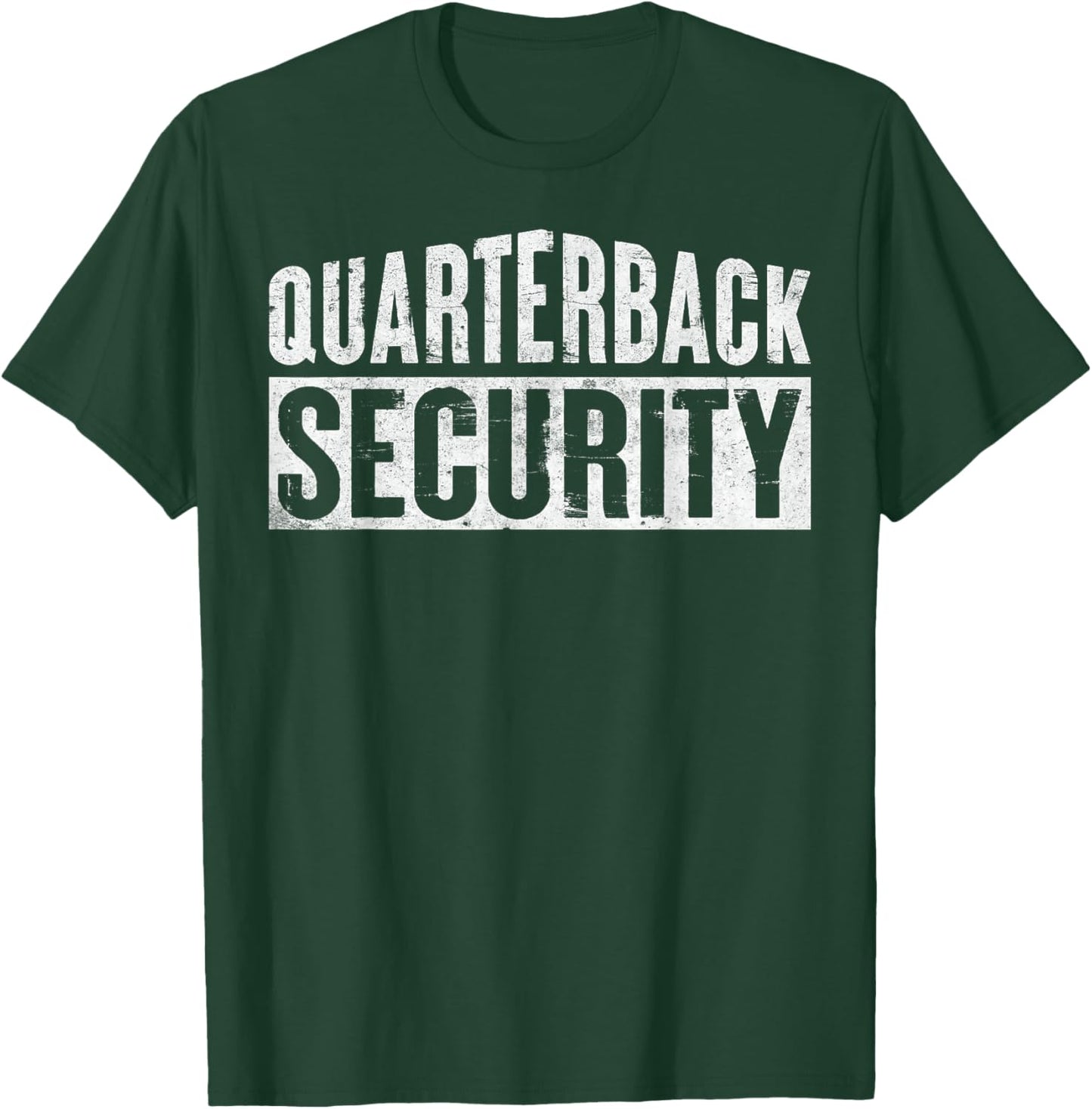 Football Lineman Quarterback Security Novelty T-Shirt - T-Shirt | Forest