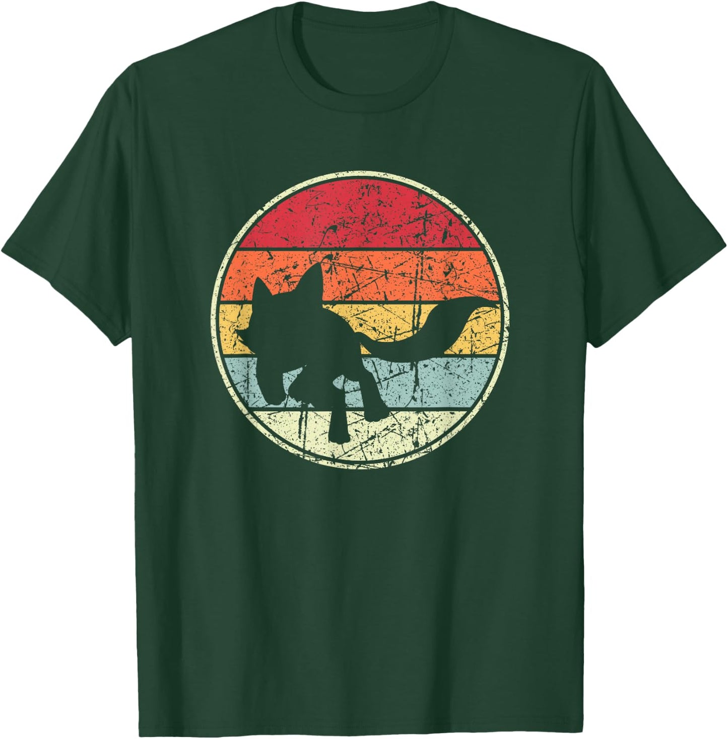 Fox Sunset, Fox Silhouette T-Shirt - T-Shirt | Forest