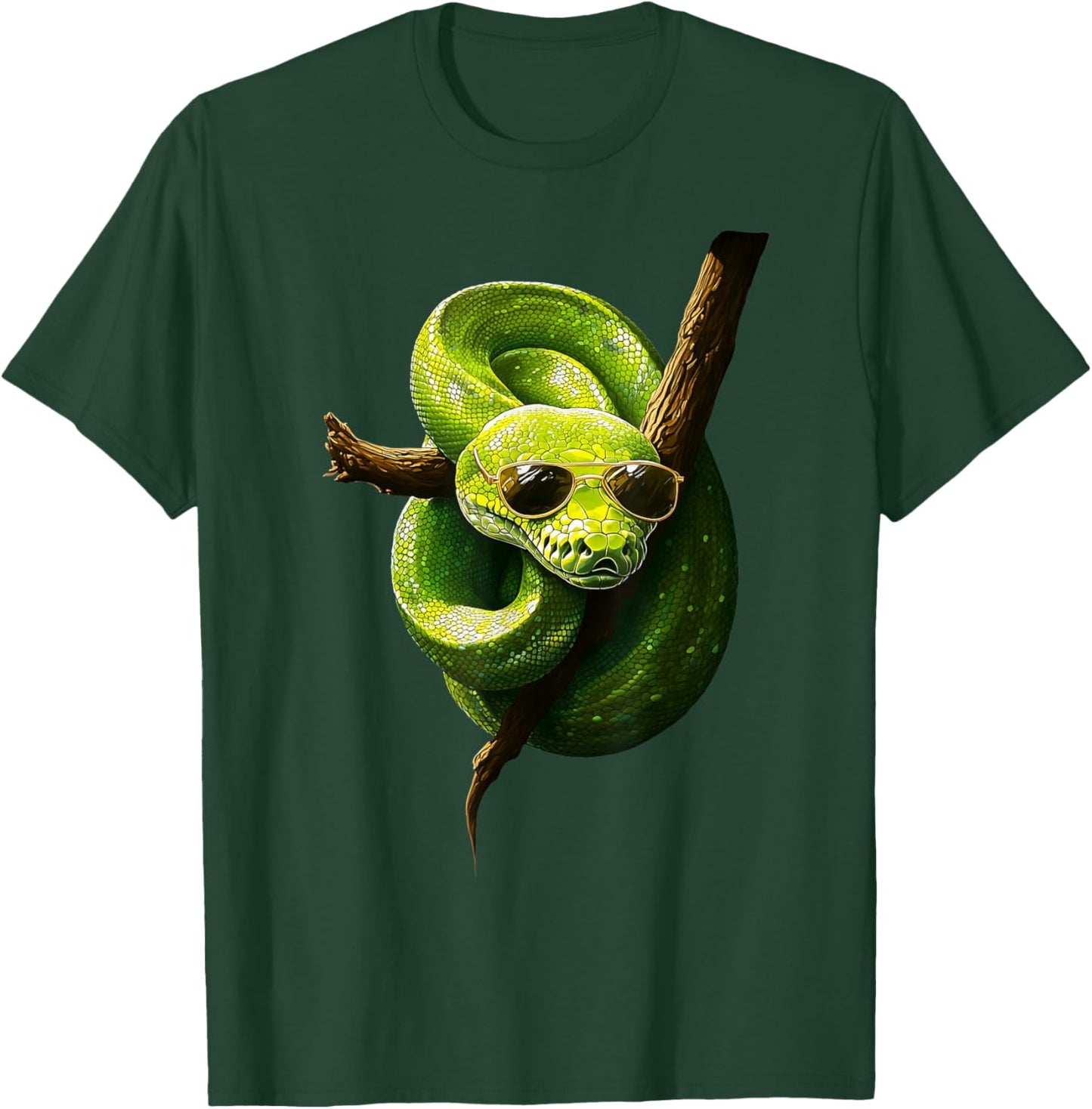 Green Tree Python Owner Reptiles for Snake Lover T-Shirt - T-Shirt | Forest