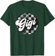 Funny Retro Checkered Gigi Race Vintage Matching Family T-Shirt - T-Shirt | Forest