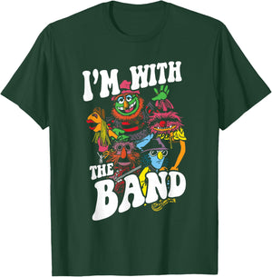 Disney The Muppets I'm With The Band Color Rock Poster T-Shirt - T-Shirt | Forest