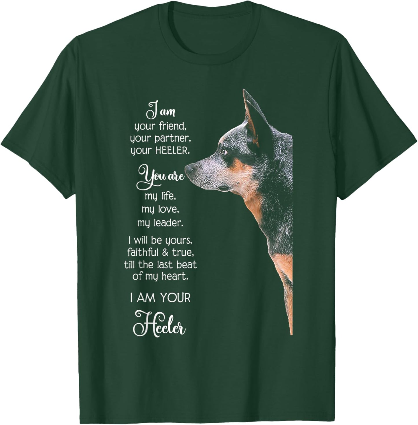 I Am Your Friend Your Partner Your Heeler Small T-Shirt - T-Shirt | Forest