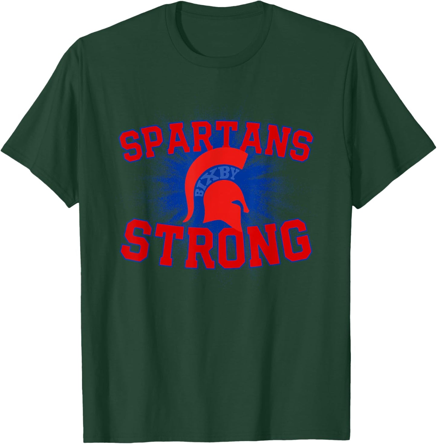 Bixby Spartans Logo Strong Flag HS T-Shirt - T-Shirt | Forest
