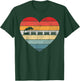 Steam Train Driver Trainspotting Locomotive Vintage Heart T-Shirt - T-Shirt | Forest