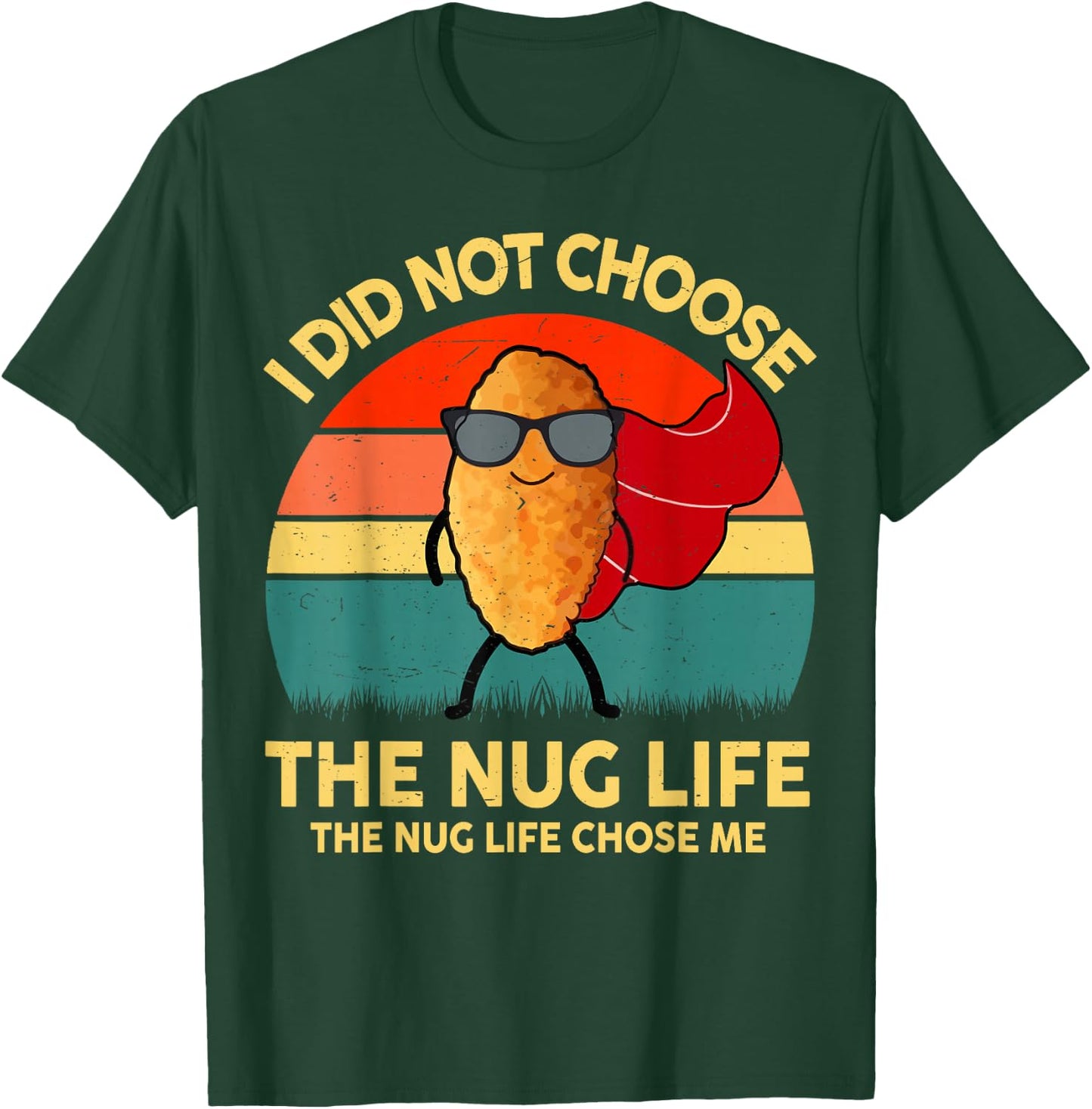 Kid Nug-Life I Love Chicken Nugget Boy Toddler Funny Graphic T-Shirt - T-Shirt | Forest