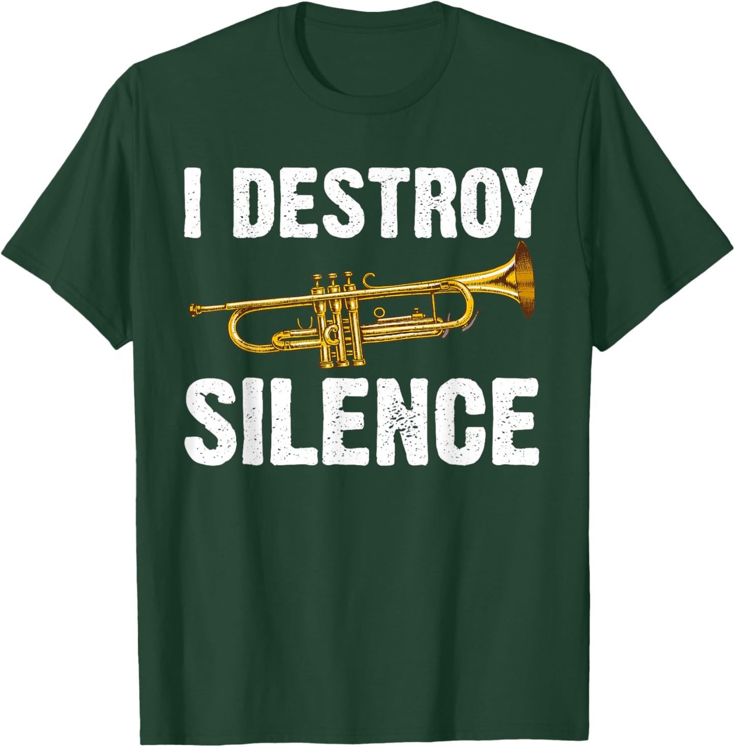 Funny Trumpet Player Art Women Trumpeter Orchestra T-Shirt - T-Shirt | Forest