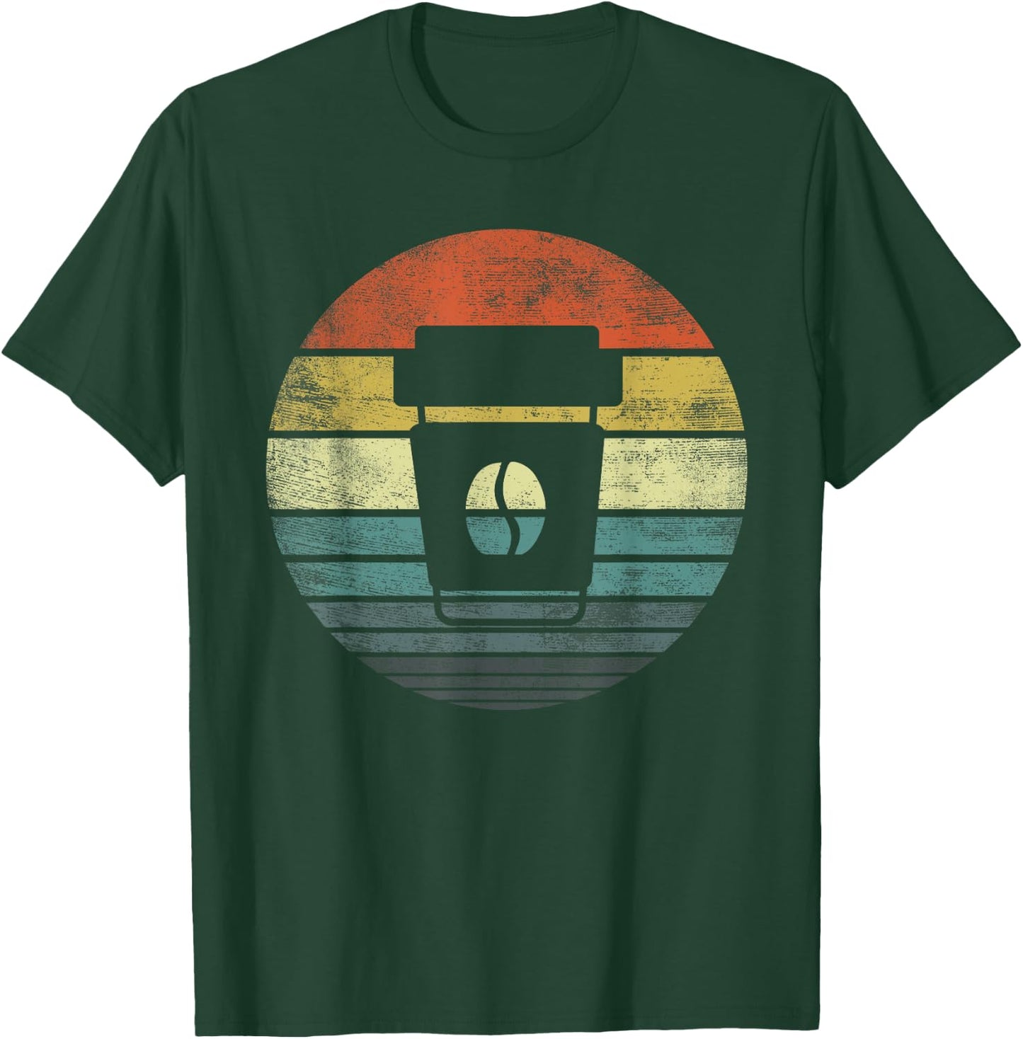 Coffee Lovers Barista Gifts Funny Retro Cup of Coffee T-Shirt - T-Shirt | Forest