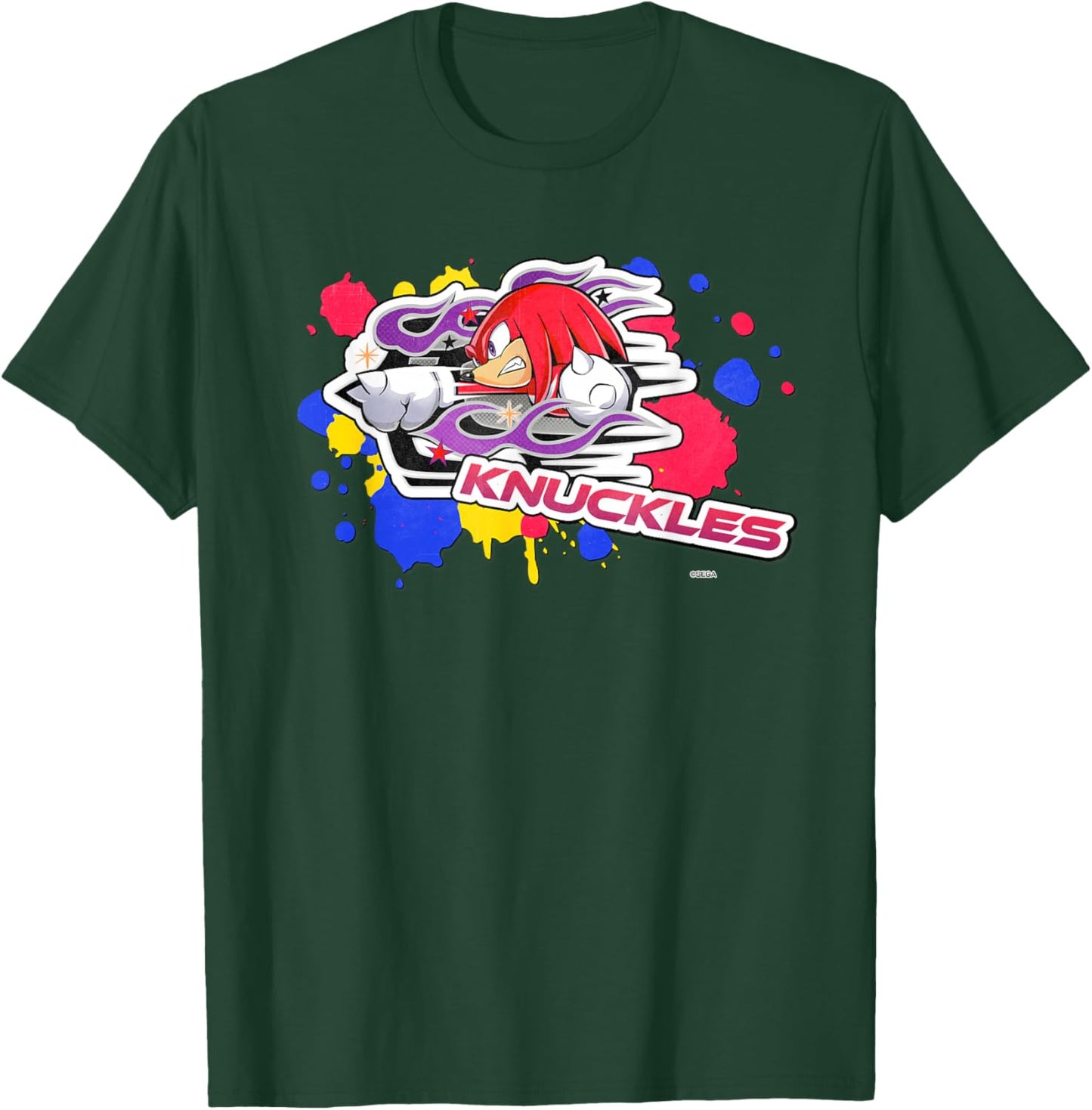 Sonic Racing Cross World Launch Knuckles T-Shirt - T-Shirt | Forest