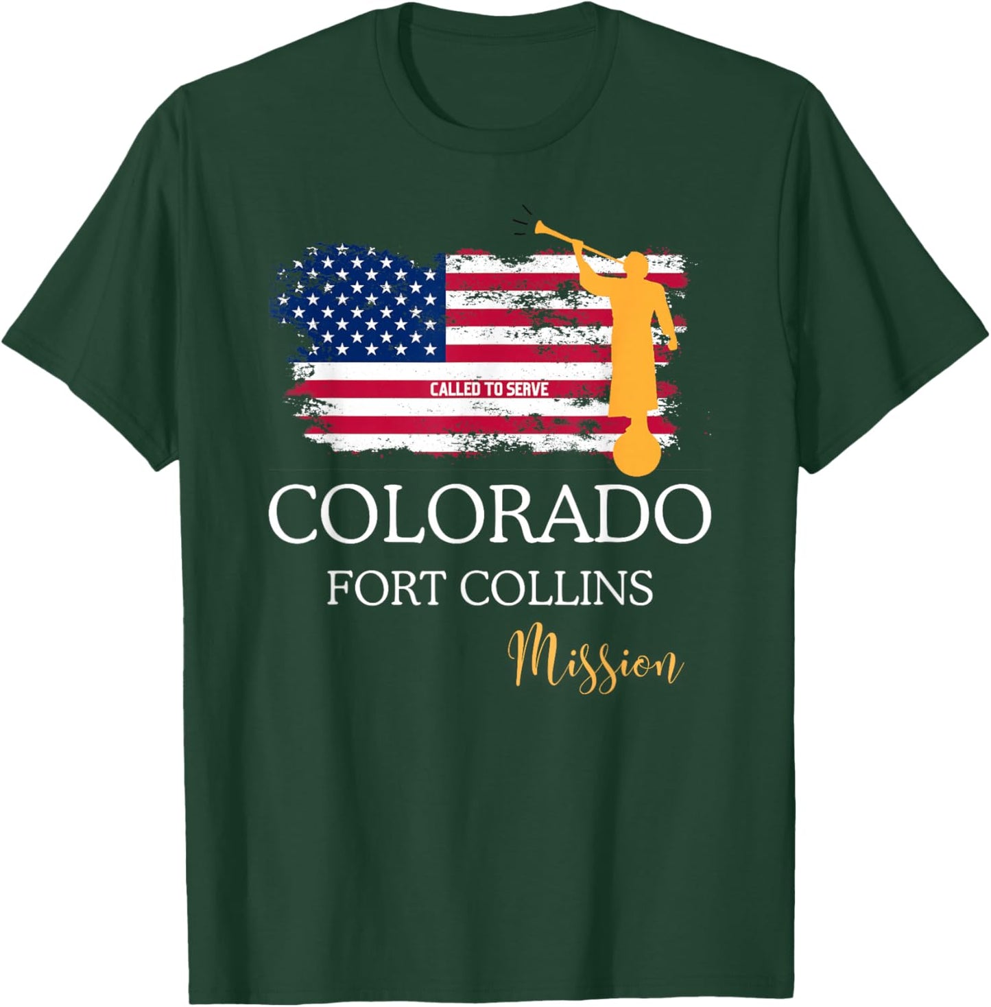 Colorado Fort Collins Mormon LDS Mission Missionary Missiona T-Shirt - T-Shirt | Forest