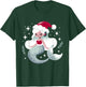 Cute Mermaid Santa Merry Christmas T-Shirt - T-Shirt | Forest