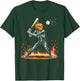 Pumpkin Head Skeleton Baseball Halloween Spooky Sports T-Shirt - T-Shirt | Forest