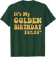 It's My 14th Golden Birthday 14 Year Old Bday Kids Groovy T-Shirt - T-Shirt | Forest
