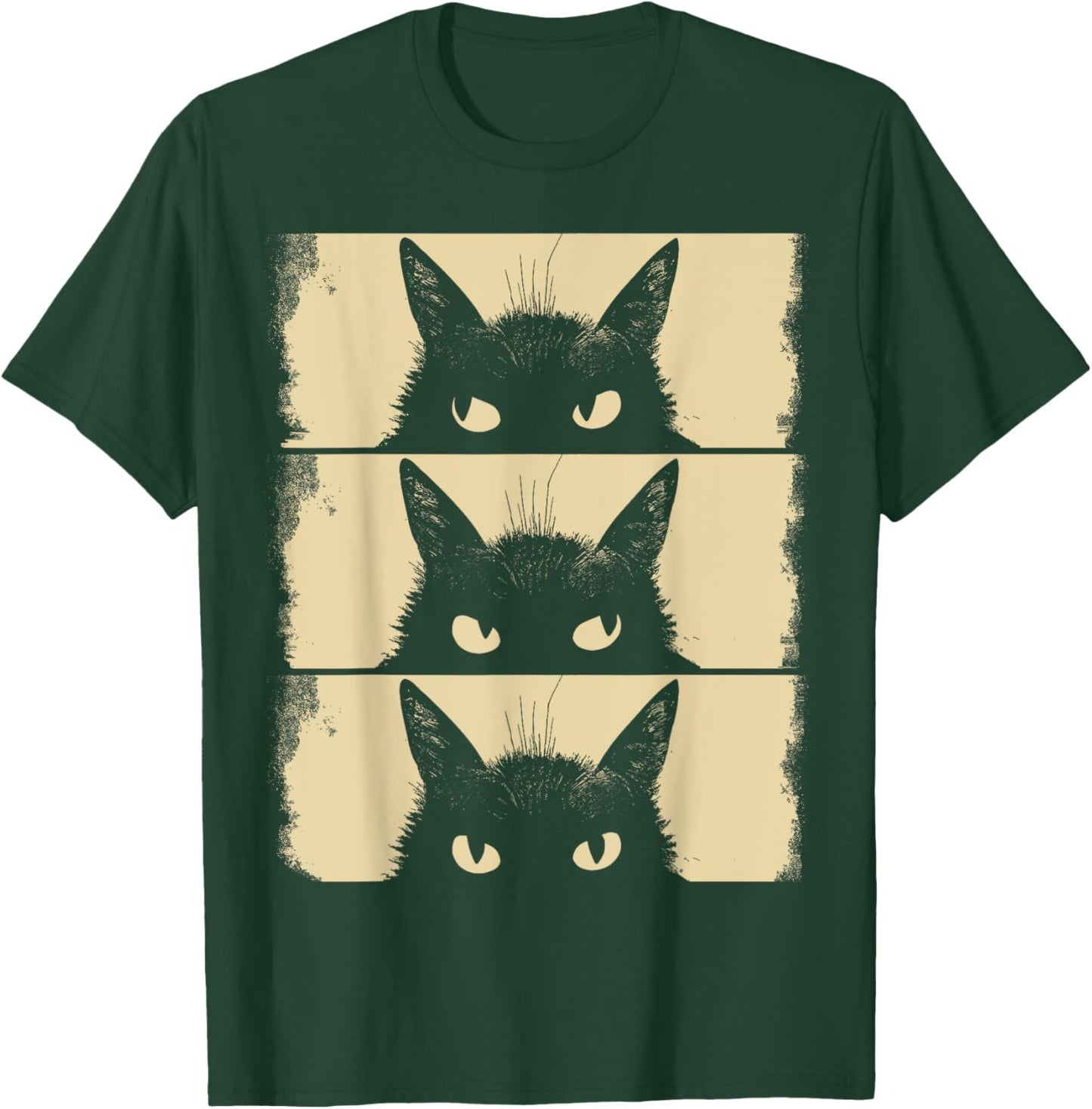 Cat Lover, Grumpy Black Kitten, Cat Mom, Cat Dad T-Shirt - T-Shirt | Forest