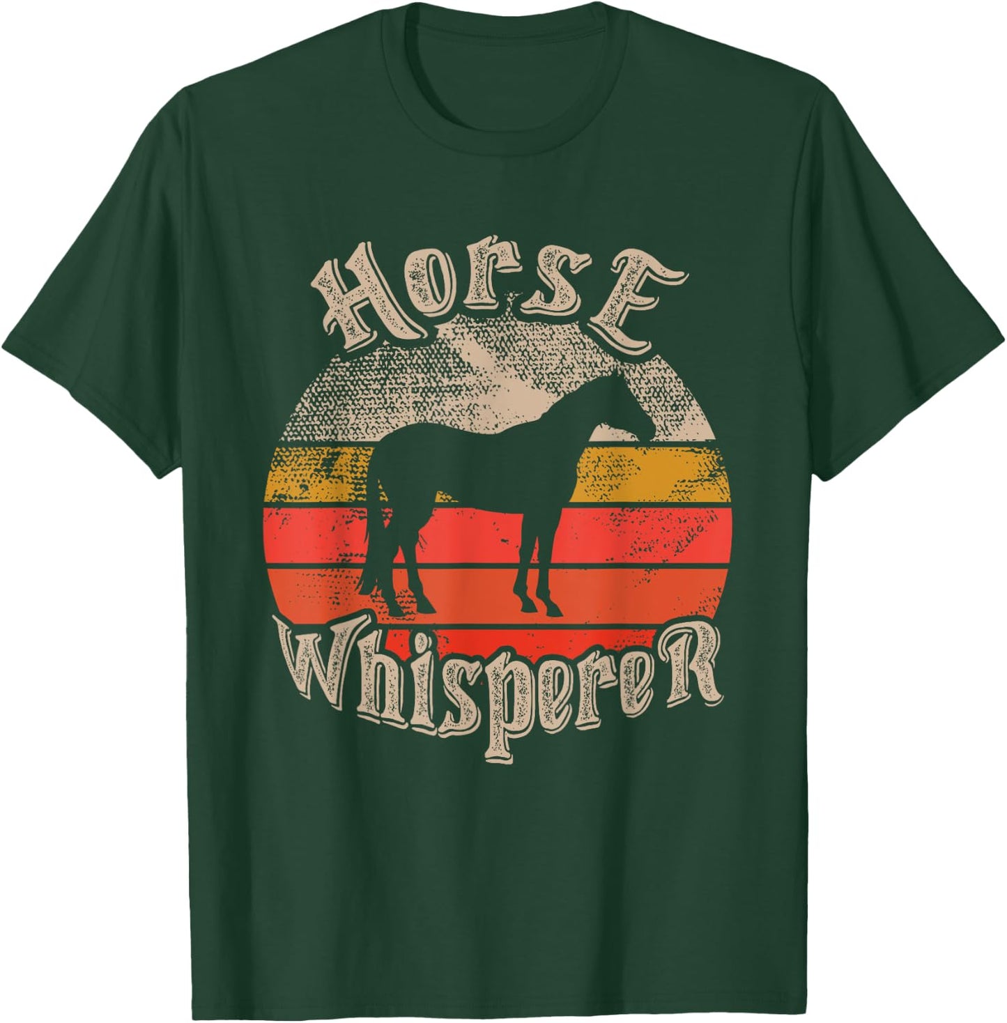 Horse Whisperer Funny lovers theme vintage sunset cute T-Shirt - T-Shirt | Forest